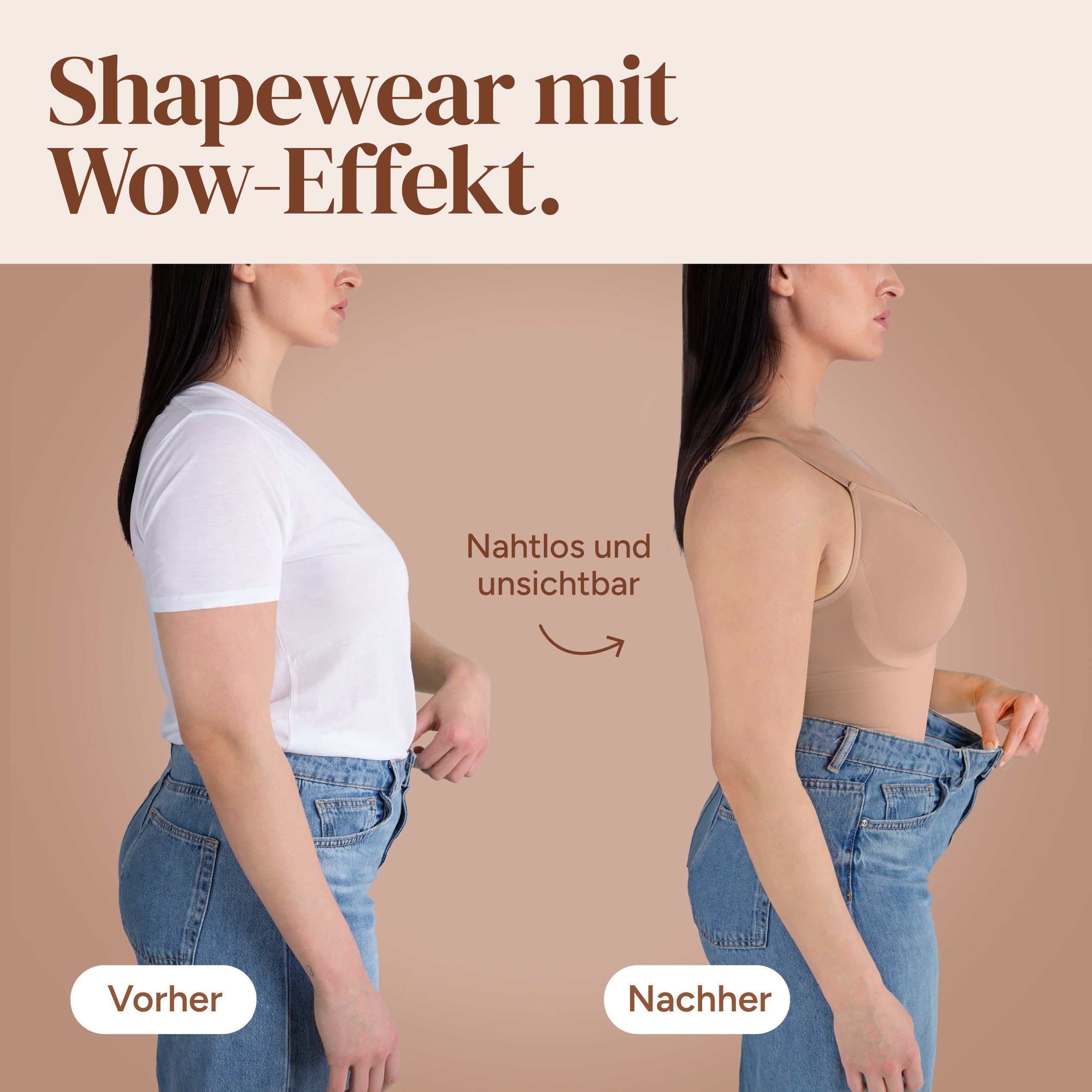 Premium bodysuit shapewear met slip