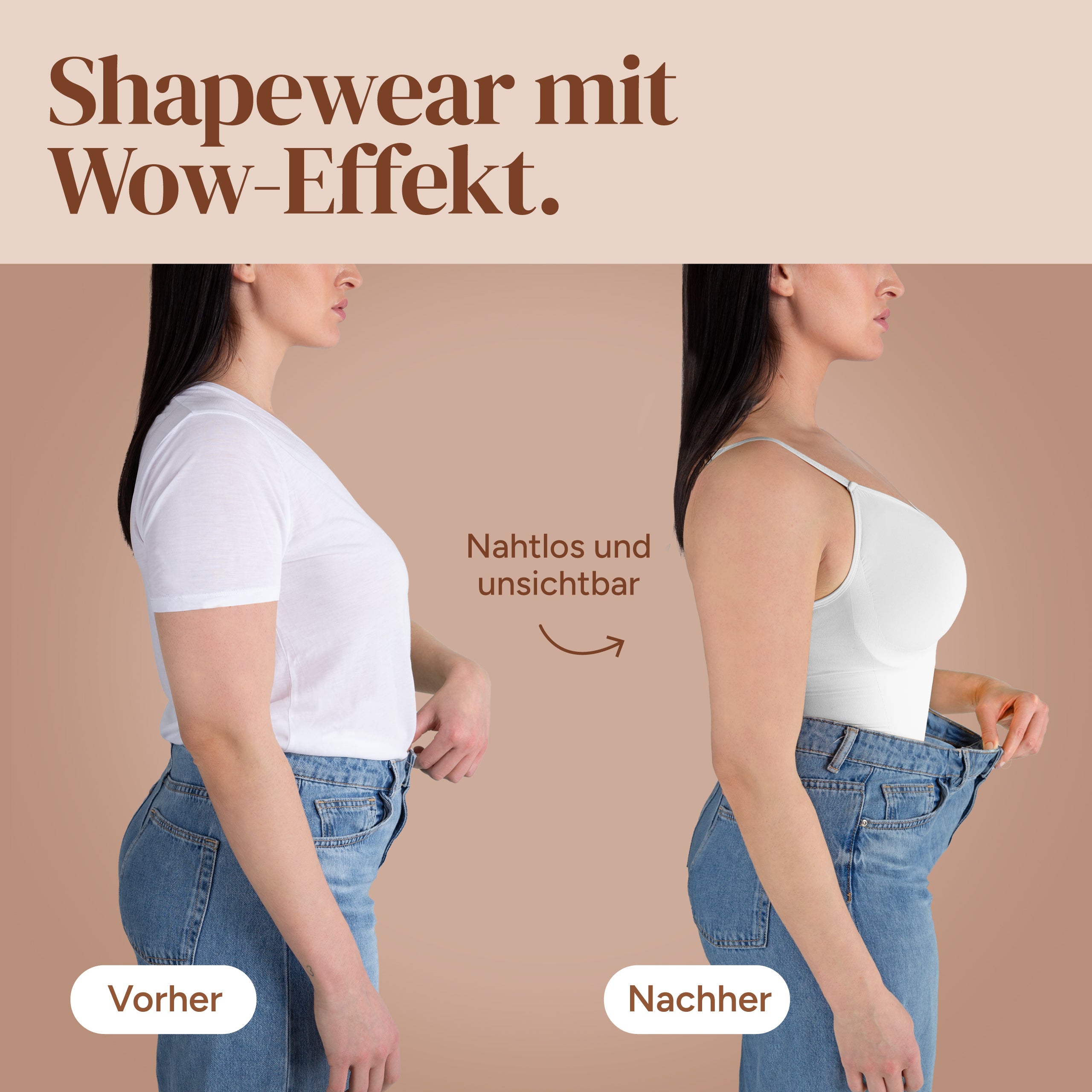 Premium bodysuit shapewear met slip
