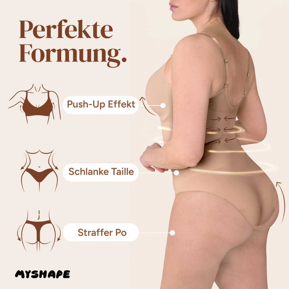 Premium bodysuit shapewear met slip